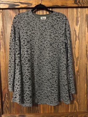 Show Me Your MuMu Green Lace Overlay Tunic/dress
